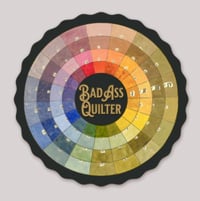 Watercolor Wheel BadAss Sticker -3 inch