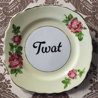 Twat vintage plate 