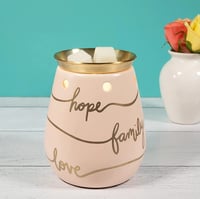 Image 1 of Hope • Family • Love Waxwarmer (Large)