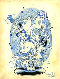 Spook Jazz Original Watercolor Painting