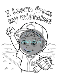 Image 2 of PRINT FORMAT: My Happy Thoughts Coloring Book for Kids: Kids Affirmation Activity