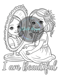 Image 3 of PRINT FORMAT: My Happy Thoughts Coloring Book for Kids: Kids Affirmation Activity
