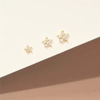 Image 2 of 5 Petal Stud Earrings