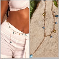 Image 1 of Pretty Little Thing Jewelry- Gold Jewel Detail Belly Chain 