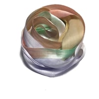 Image 3 of Ready To Ship! 10YD DRIED FLOWERS  HAND DYED SARI SILK RIBBON BY COLOR BURST SILK