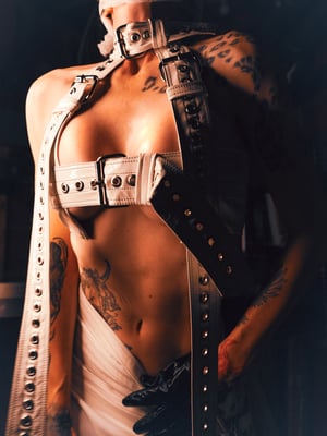 Image of Toxic Vision Asylum white strap top