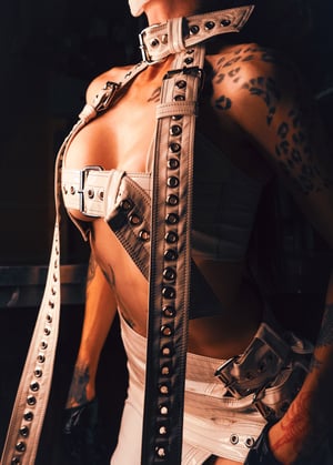Image of Toxic Vision Asylum white strap top