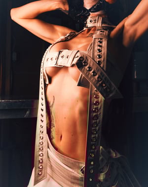Image of Toxic Vision Asylum white strap top