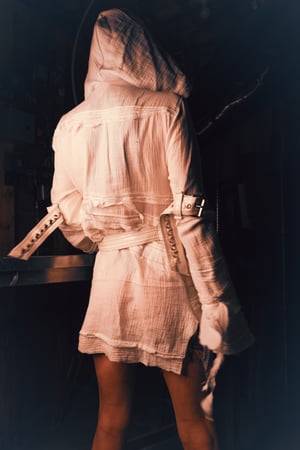 Image of Toxic Vision Asylum strapped n' gauzy cloak dress