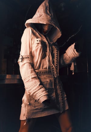 Image of Toxic Vision Asylum strapped n' gauzy cloak dress
