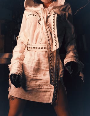 Image of Toxic Vision Asylum strapped n' gauzy cloak dress