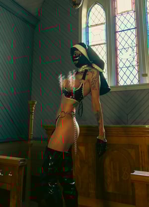 Image of Toxic Vision Sinner's Club patent panties