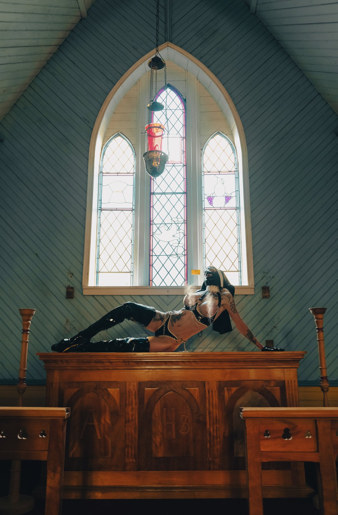 Image of Toxic Vision Sinner's Club patent panties