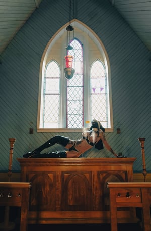 Image of Toxic Vision Sinner's Club patent panties