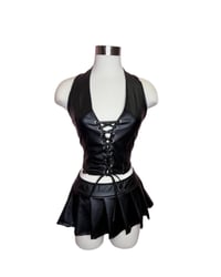 Image 2 of Lustré Leather Skirt 