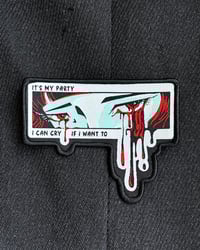 Image 1 of Crying patch | Embroidered Patch