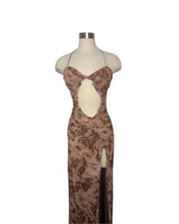 Image 1 of Darlyn Marbled Cheetha Maxi Dress