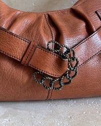 Image 3 of FLOWER BUCKLE LEATHER BAG