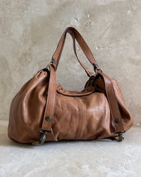 Image 3 of SLOUCHY TAN LEATHER BAG