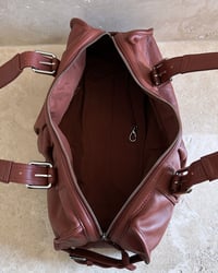 Image 5 of LARGE LEATHER DUFFLE BAG