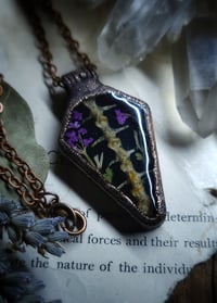 Image 5 of Lizard Spine and Floral Pendant