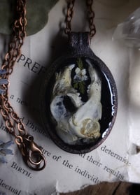 Image 4 of Bunny Skull and Floral Pendant