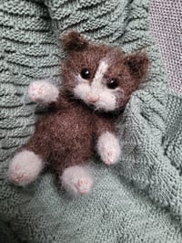 Image 1 of Hand-knitted Wool Kitten