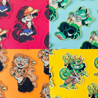 Image 2 of ✨ NEW ✨ Furry Straw Hat Stickers!