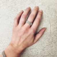 Image 3 of Bague argent massif boules "Aru"