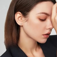 Image 5 of Cross Stud Earrings