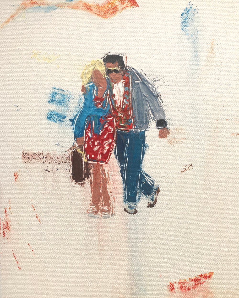 Image of Clarence and Alabama  (original on canvas)