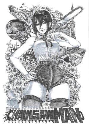 Image of Original Art : ChainsawMan- Reze // Hyde Zhang