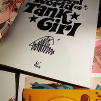 Image 4 of TANK GIRL UNCLENCHED BOXSET - 3 GRAPHIC NOVELS - HAND SIGNED - WITH 4 ART CARDS
