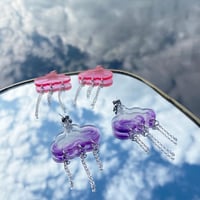 Image 1 of (glow in the dark) wolken ohrringe  