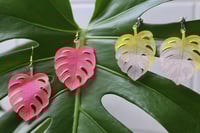 Image 1 of monstera ohrringe