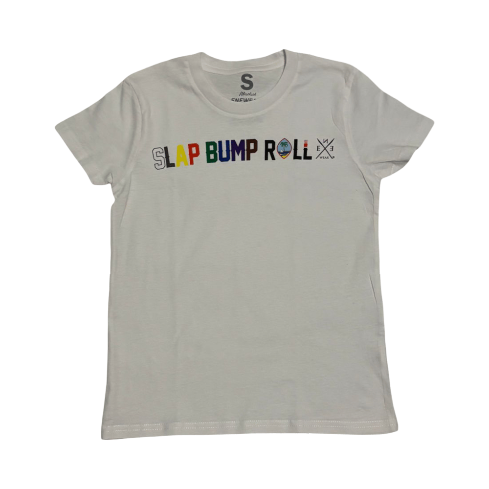 Image of BUMP SLAP ROLL (YOUTH TSHIRT) WHITE