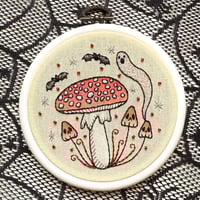 Mysterious Mushroom Ghost Embroidery