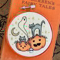 Cats in the Pumpkin Patch Embroidery