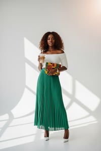 Image 1 of NAIROBI KENTE PRINT HANDBAG