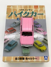 Image 2 of 1/64 Pink Nissan Pao still in box, made by Aoshima.