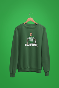 Celtic Mad CM Punk Bottle Green Sweatshirt