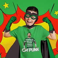Image 2 of KIDS Celtic Mad CM Punk T-Shirt (3 Colours - 3 to 13 Years)