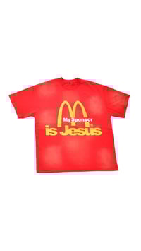 RED “  MY SPONSOR IS JESUS “ TEE 