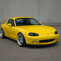 Image 1 of MX5 EUNOS NB (mk2) VENTED  HEADLIGHT BLANKS