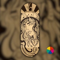 Image 1 of AIZA | Fasterrr x Mike Scythe | Engraved Fingerboard Deck