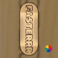 Image 1 of Fasterrr | Engraved Fingerboard Deck