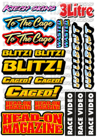 Image 1 of RC Banger A5 Decal Sheets
