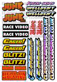 Image 2 of RC Banger A5 Decal Sheets