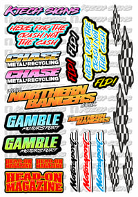 Image 3 of RC Banger A5 Decal Sheets