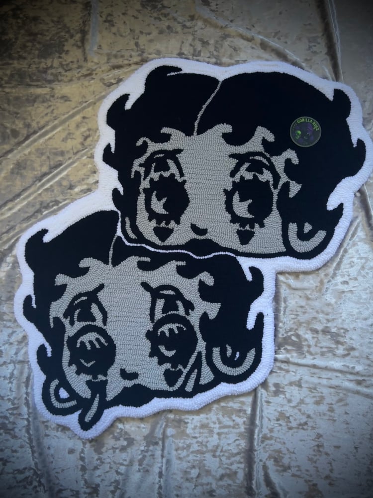 Image of Betty laugh now , cry later  rug 